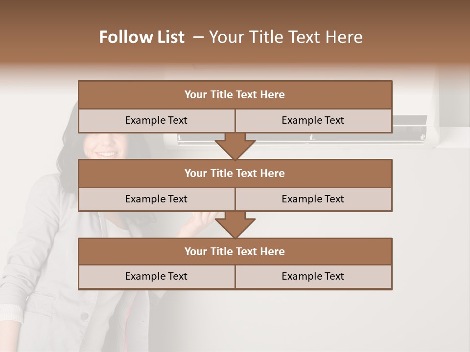 One Wallmount Caucasian PowerPoint Template