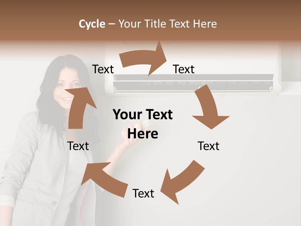 One Wallmount Caucasian PowerPoint Template