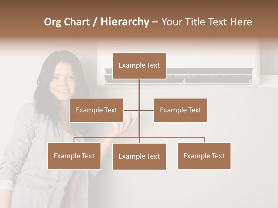 One Wallmount Caucasian PowerPoint Template