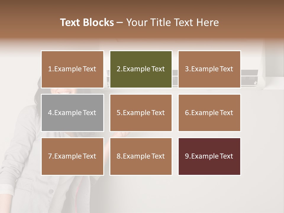 One Wallmount Caucasian PowerPoint Template