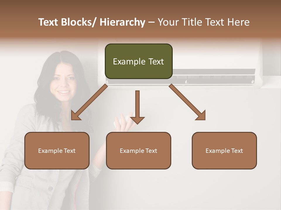 One Wallmount Caucasian PowerPoint Template