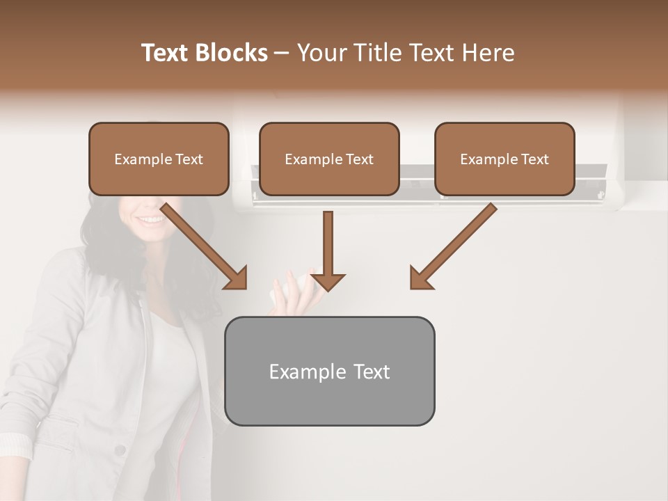 One Wallmount Caucasian PowerPoint Template
