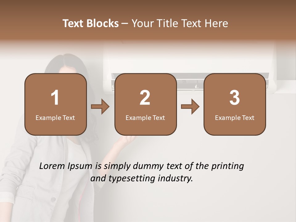 One Wallmount Caucasian PowerPoint Template