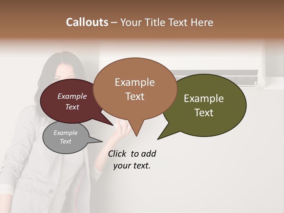 One Wallmount Caucasian PowerPoint Template