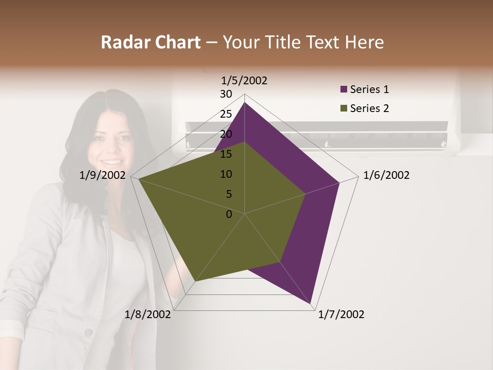 One Wallmount Caucasian PowerPoint Template