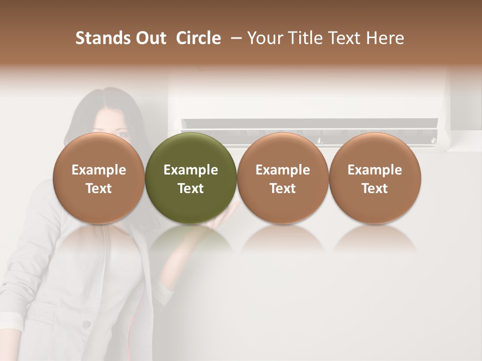 One Wallmount Caucasian PowerPoint Template