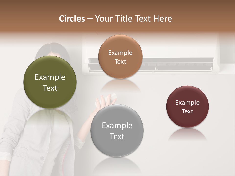 One Wallmount Caucasian PowerPoint Template