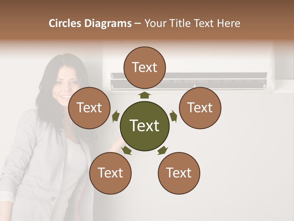 One Wallmount Caucasian PowerPoint Template