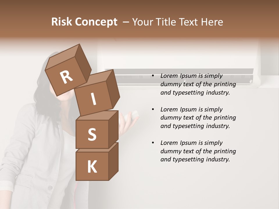 One Wallmount Caucasian PowerPoint Template