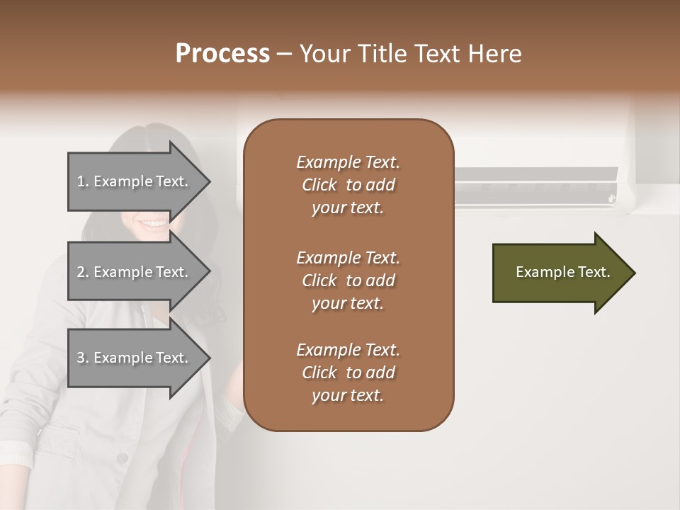 One Wallmount Caucasian PowerPoint Template