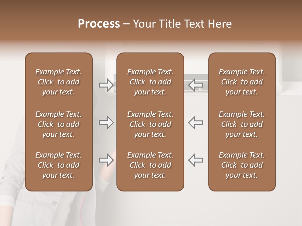 One Wallmount Caucasian PowerPoint Template