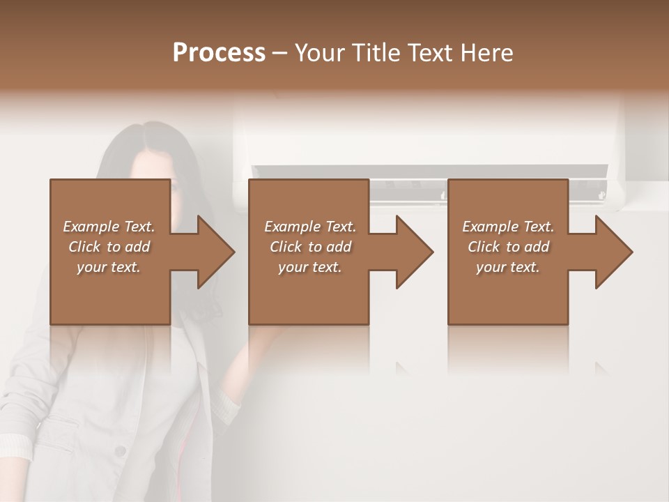 One Wallmount Caucasian PowerPoint Template