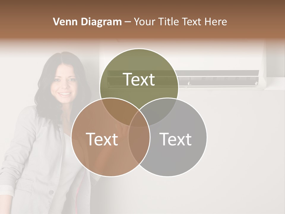 One Wallmount Caucasian PowerPoint Template