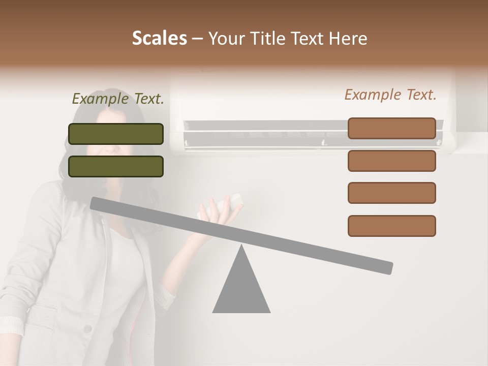 One Wallmount Caucasian PowerPoint Template