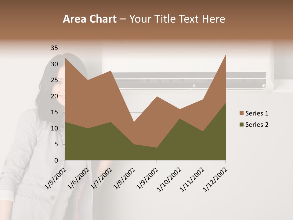 One Wallmount Caucasian PowerPoint Template