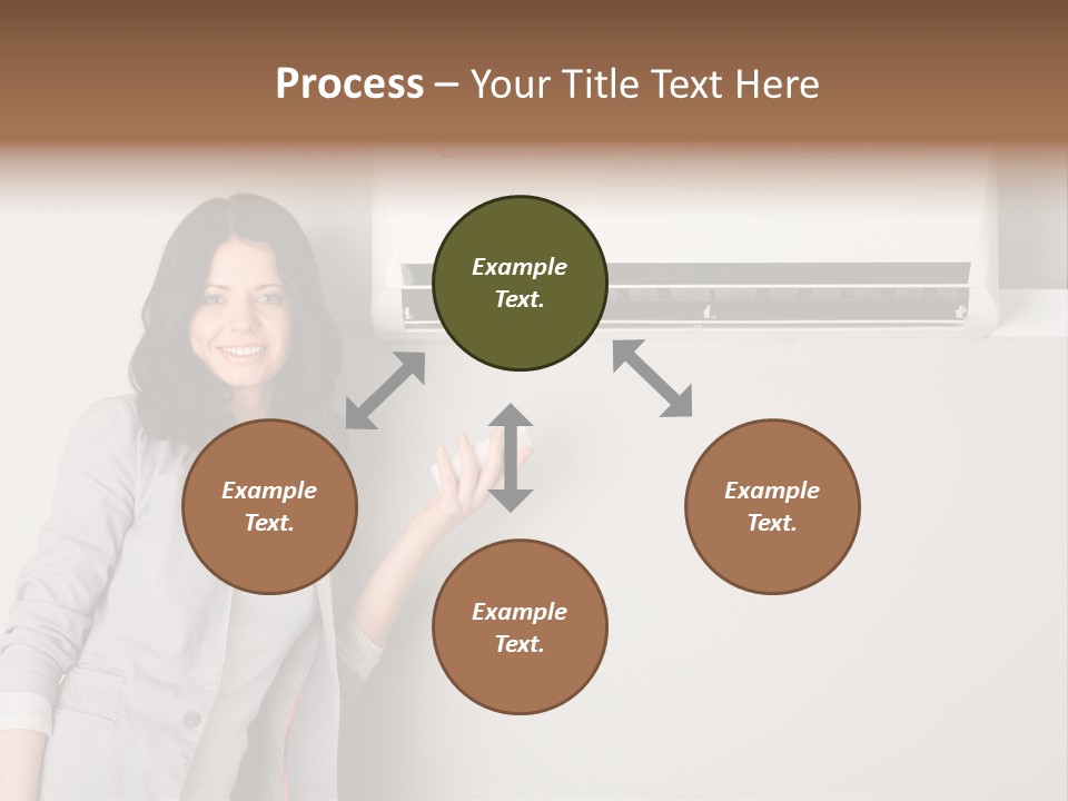 One Wallmount Caucasian PowerPoint Template