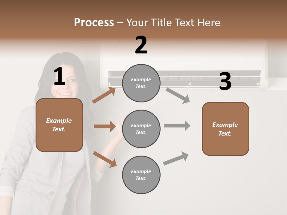 One Wallmount Caucasian PowerPoint Template