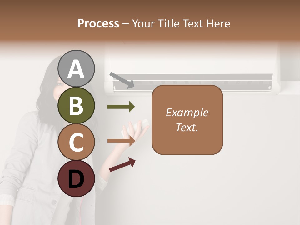One Wallmount Caucasian PowerPoint Template