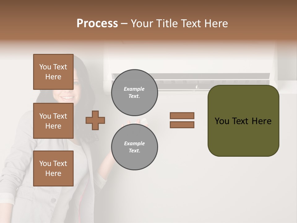 One Wallmount Caucasian PowerPoint Template