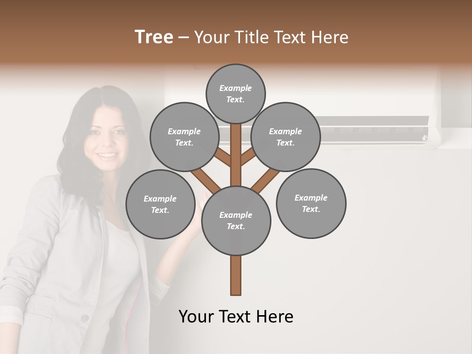 One Wallmount Caucasian PowerPoint Template