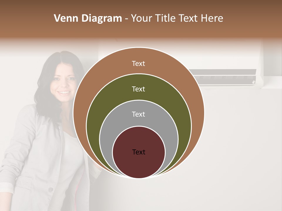 One Wallmount Caucasian PowerPoint Template