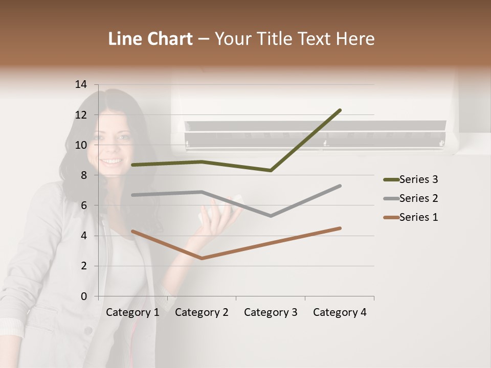One Wallmount Caucasian PowerPoint Template