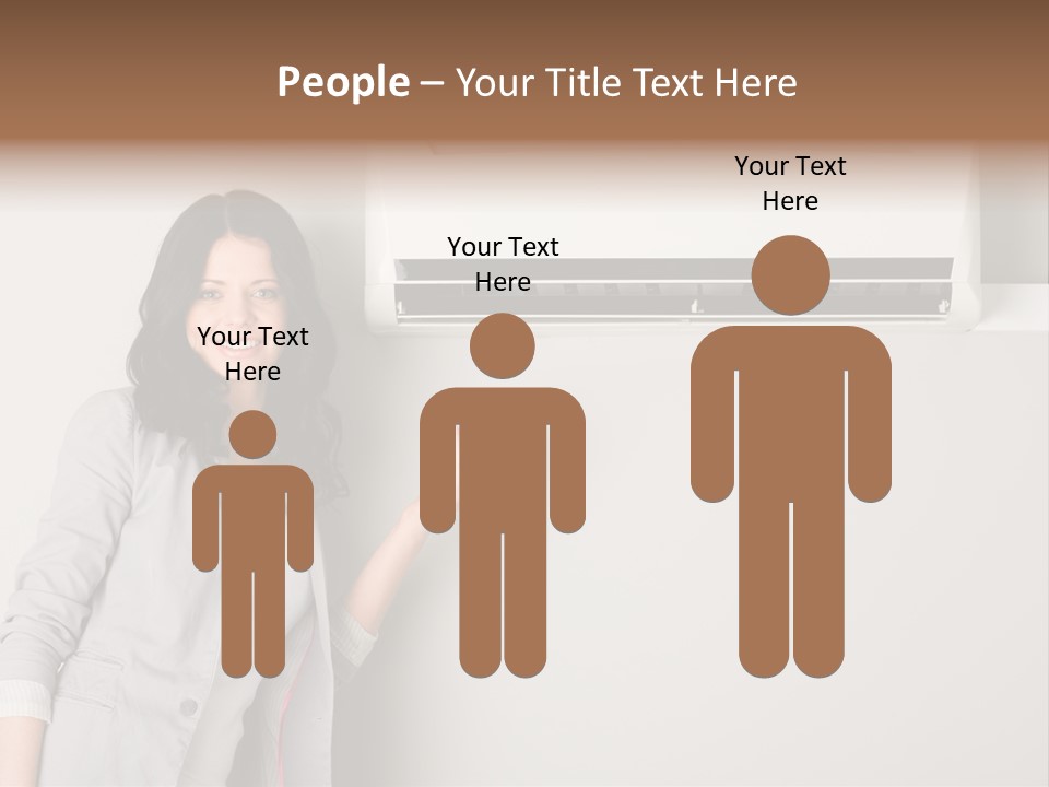 One Wallmount Caucasian PowerPoint Template