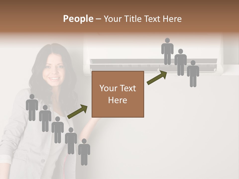 One Wallmount Caucasian PowerPoint Template