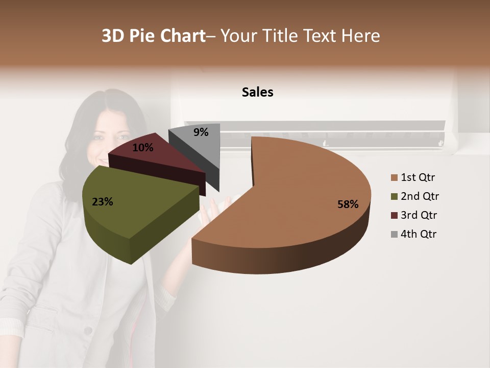 One Wallmount Caucasian PowerPoint Template