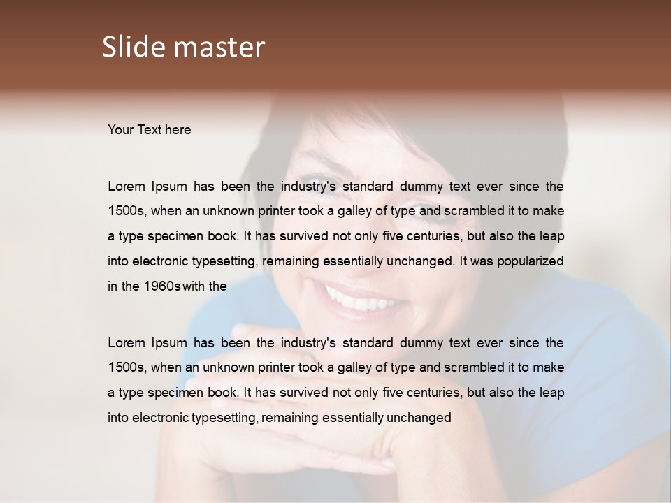 Cheerful Modern Face PowerPoint Template