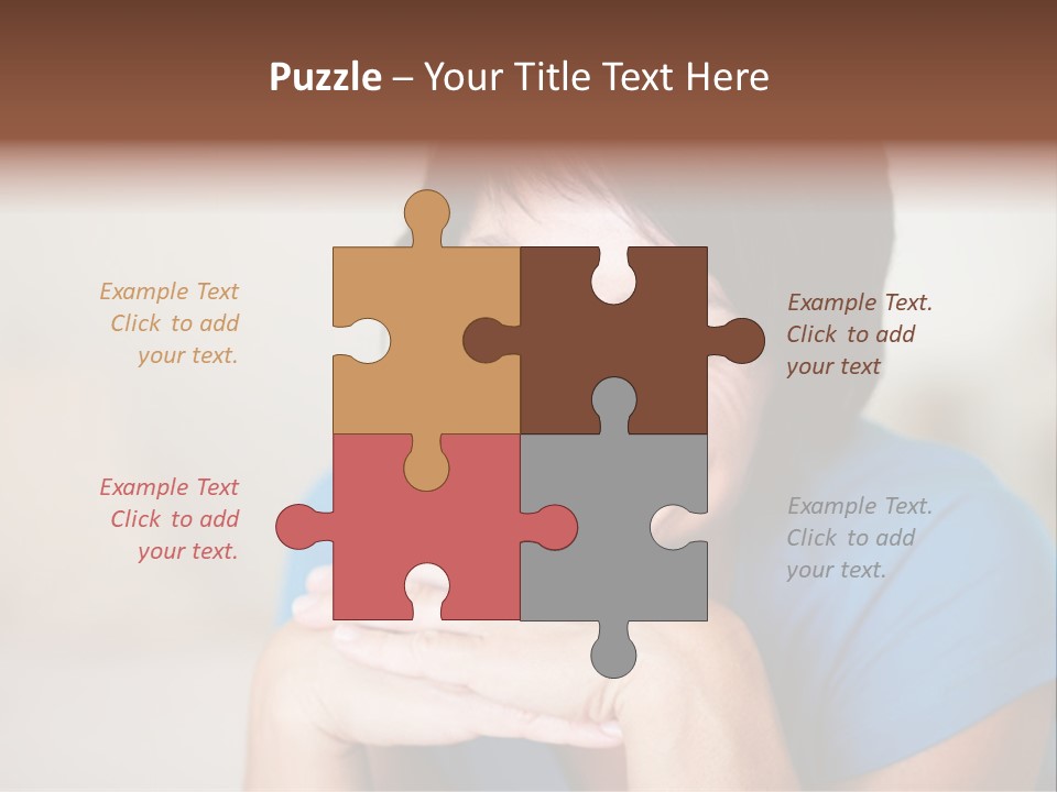 Cheerful Modern Face PowerPoint Template