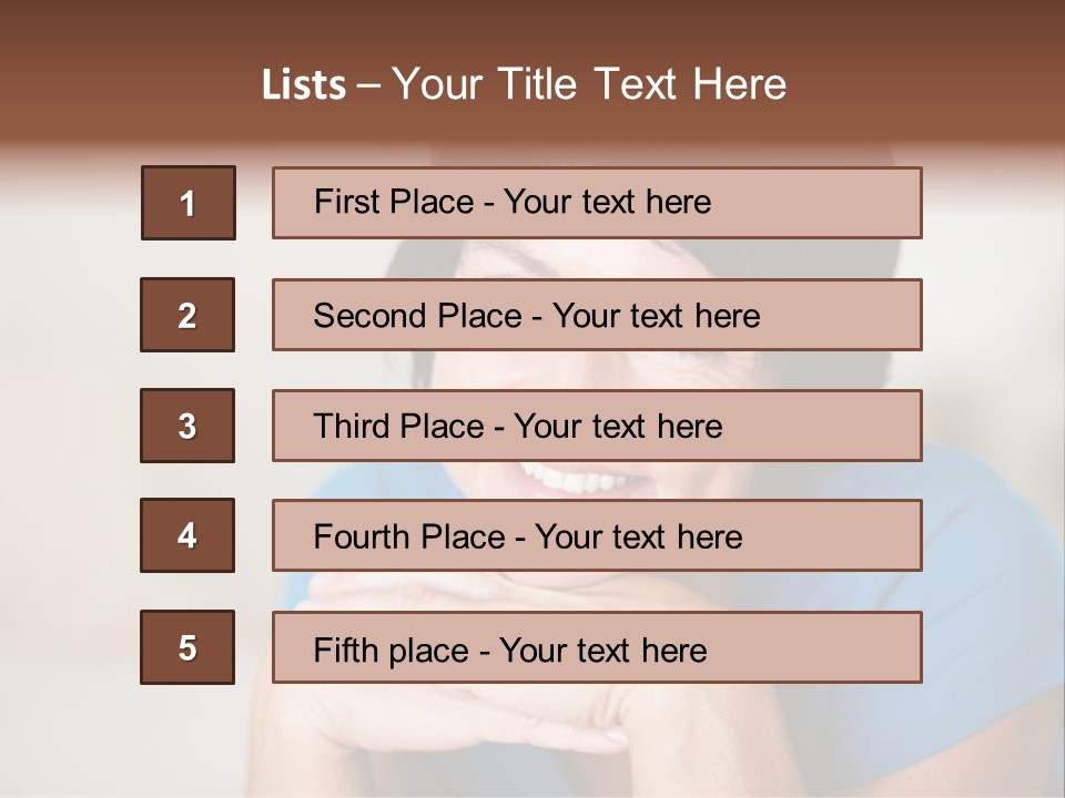 Cheerful Modern Face PowerPoint Template