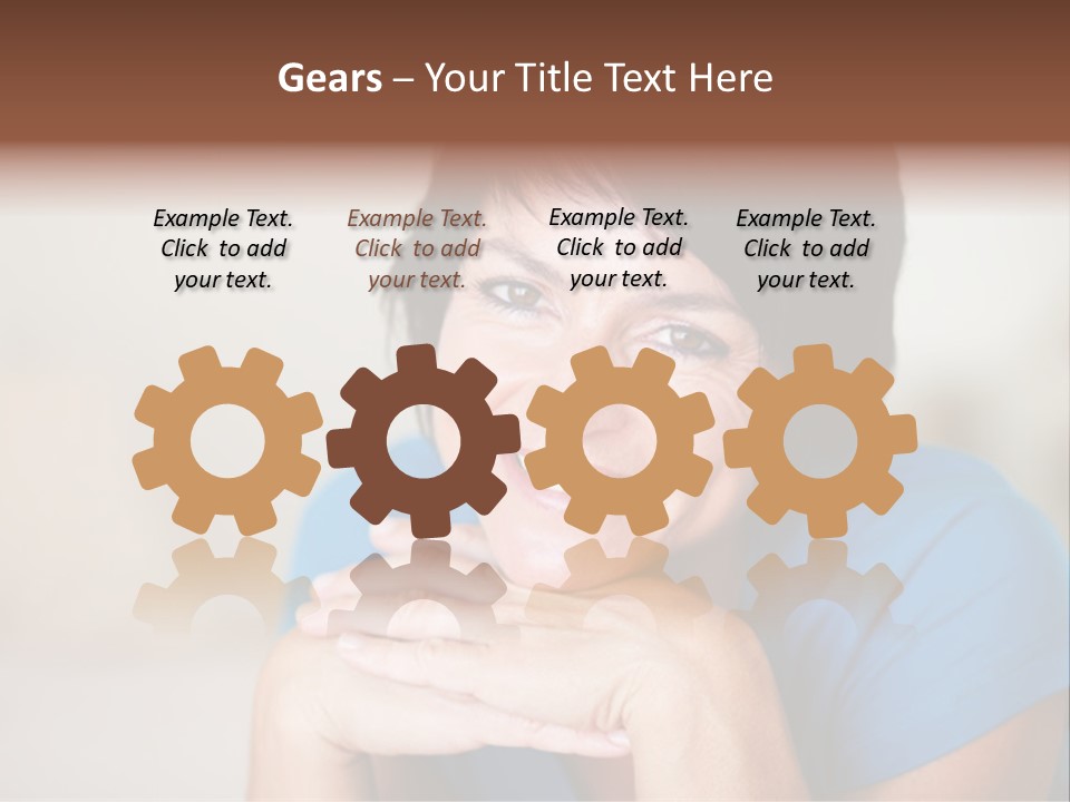 Cheerful Modern Face PowerPoint Template