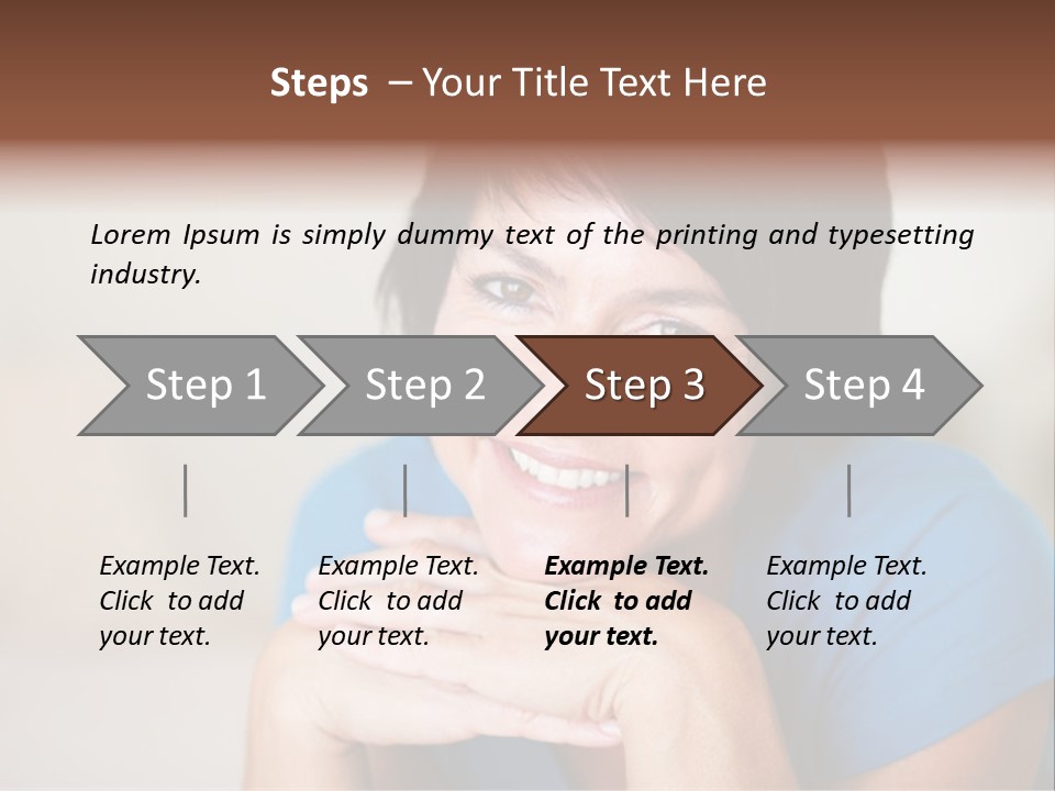 Cheerful Modern Face PowerPoint Template