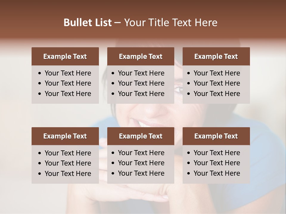 Cheerful Modern Face PowerPoint Template