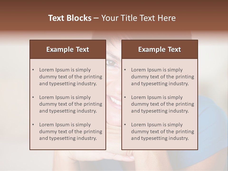 Cheerful Modern Face PowerPoint Template