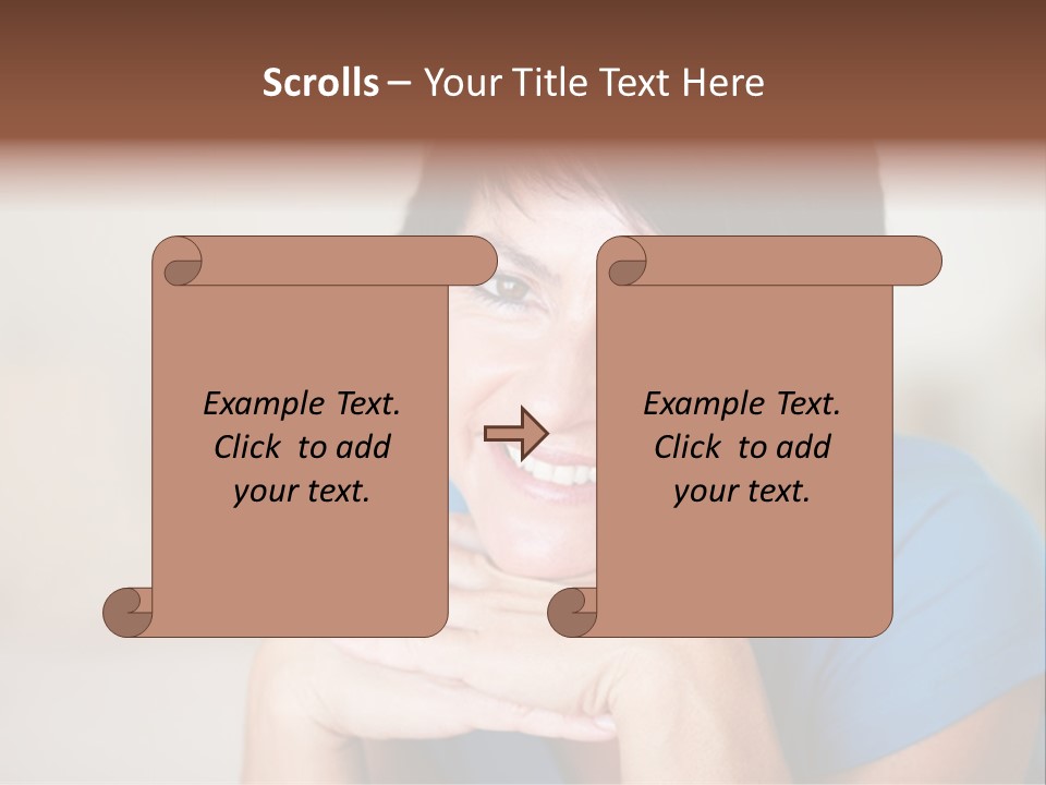 Cheerful Modern Face PowerPoint Template