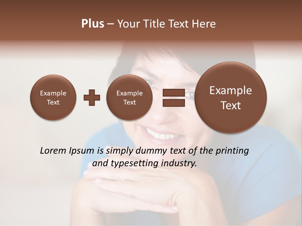 Cheerful Modern Face PowerPoint Template