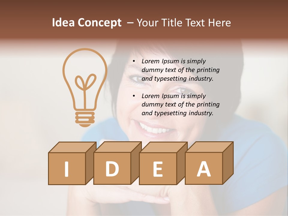 Cheerful Modern Face PowerPoint Template