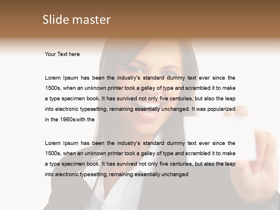 Young Ethnic Latino PowerPoint Template