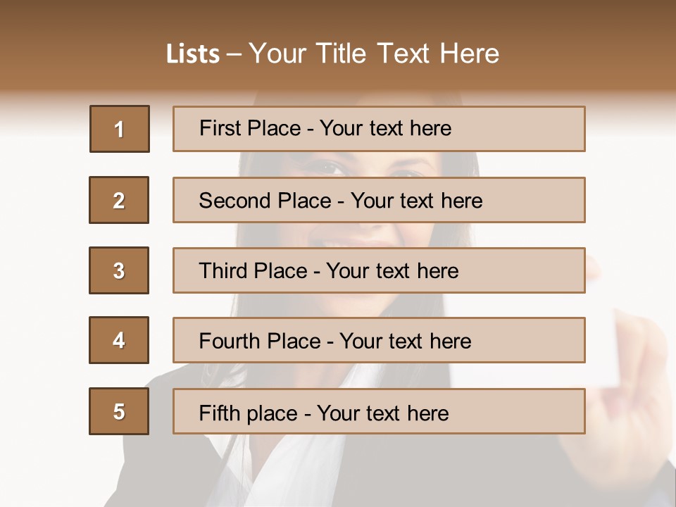 Young Ethnic Latino PowerPoint Template