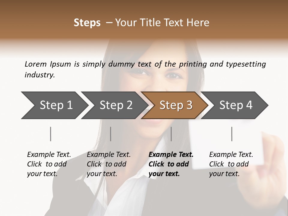 Young Ethnic Latino PowerPoint Template