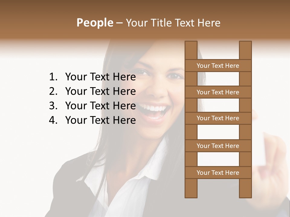 Young Ethnic Latino PowerPoint Template
