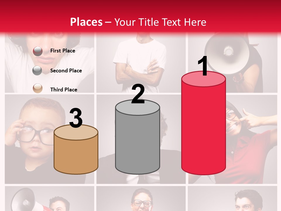 Mouth Female Grey PowerPoint Template