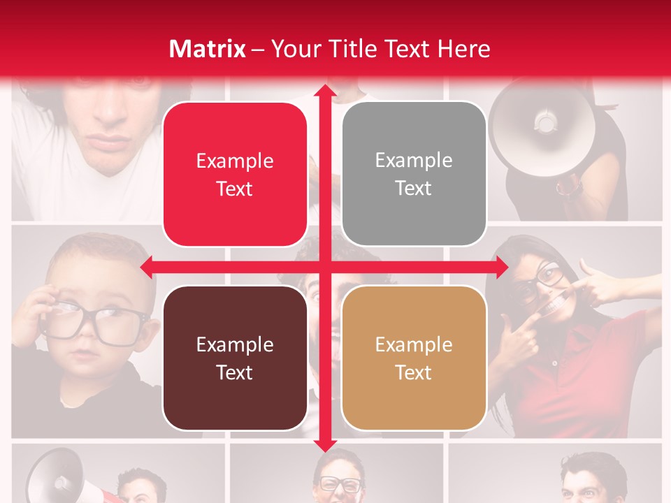 Mouth Female Grey PowerPoint Template