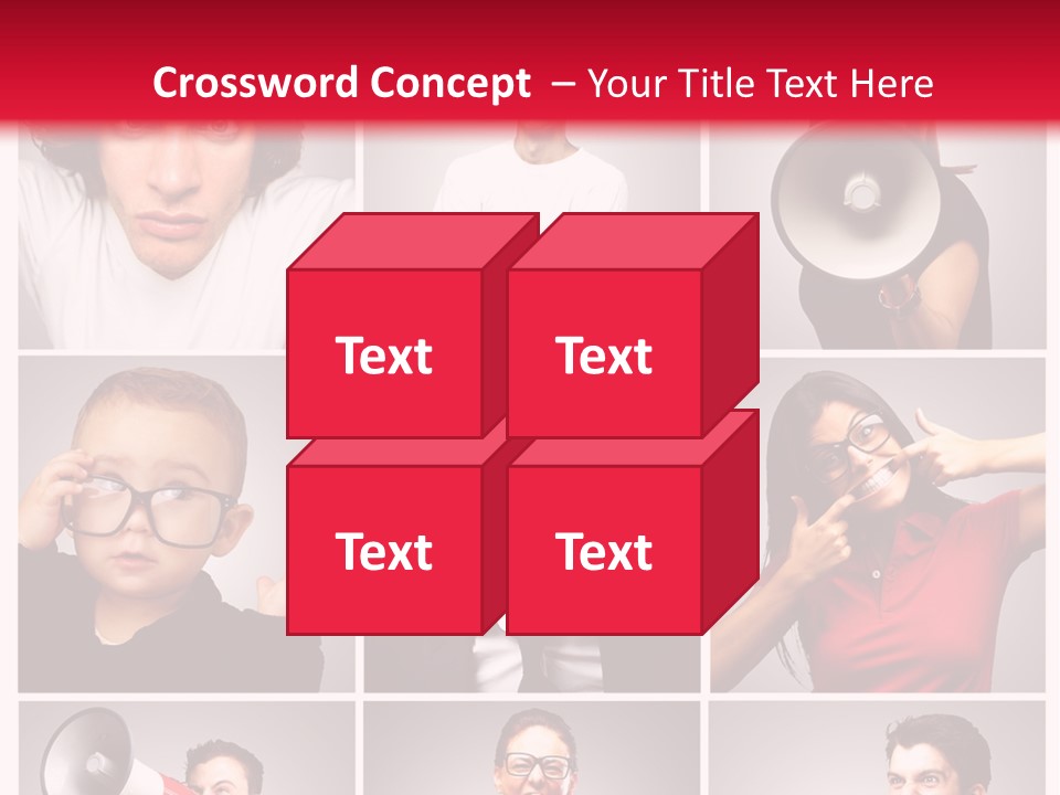 Mouth Female Grey PowerPoint Template