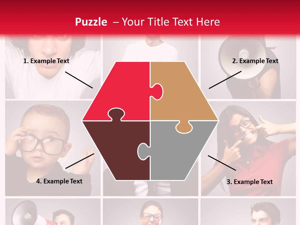 Mouth Female Grey PowerPoint Template