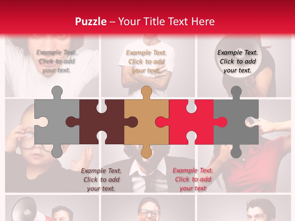 Mouth Female Grey PowerPoint Template