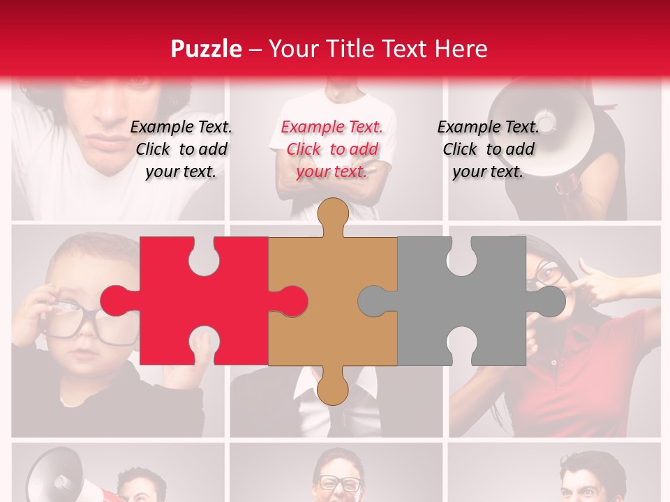 Mouth Female Grey PowerPoint Template