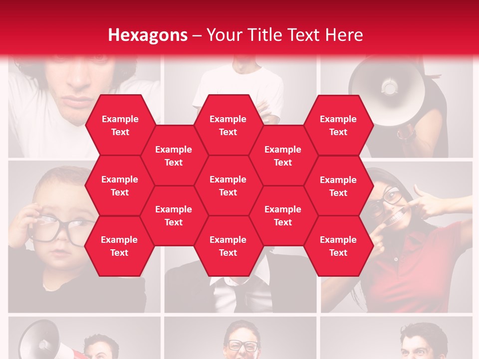 Mouth Female Grey PowerPoint Template